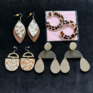 Set of 4 unbranded boutique earrings